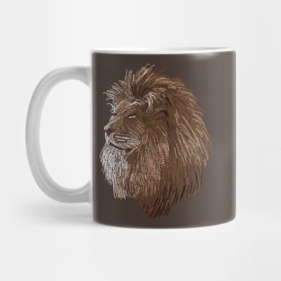 Lion in Dots Mug